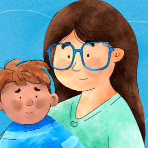 fëmija në krahët e mamit